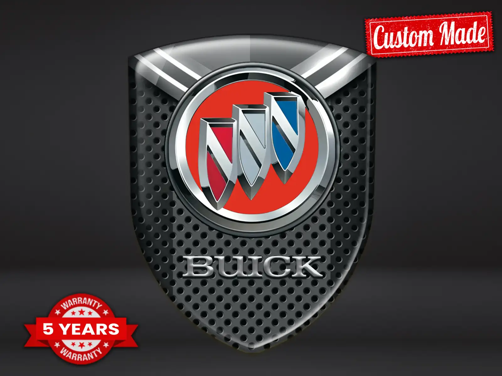 Buick Emblemas Silicona Auto Resistentes Máximo Estilo Pro